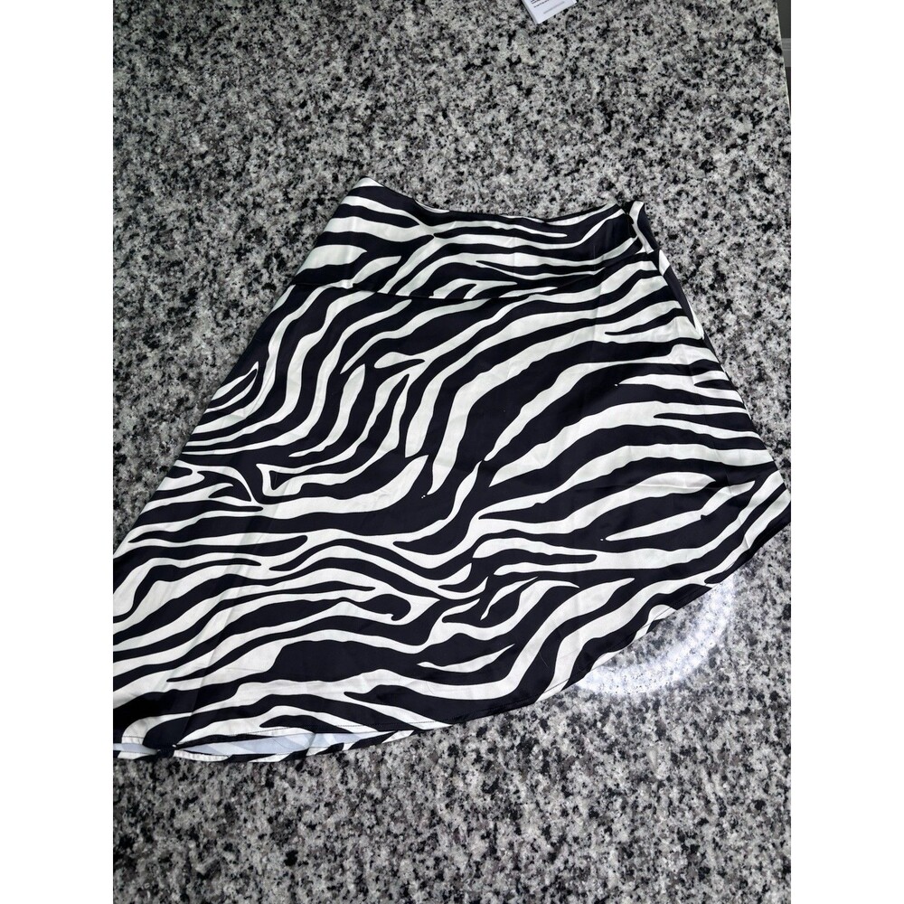 Princess Polly Cabernet Asymmetrical US 2 Zebra Midi Skirt